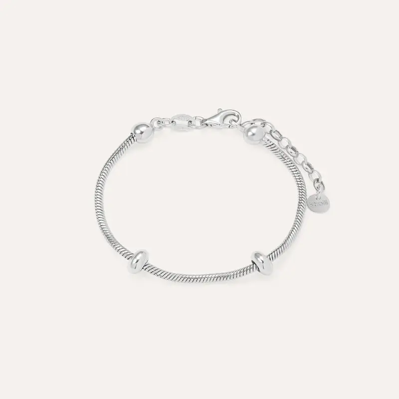 Bracciale Love Beats Argento Rodiato