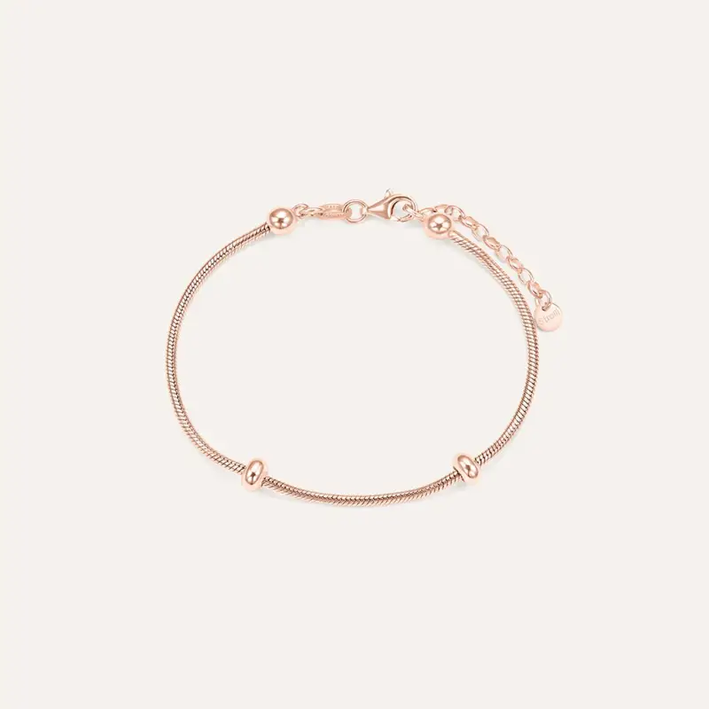 Bracciale Love Beats Argento Rosa
