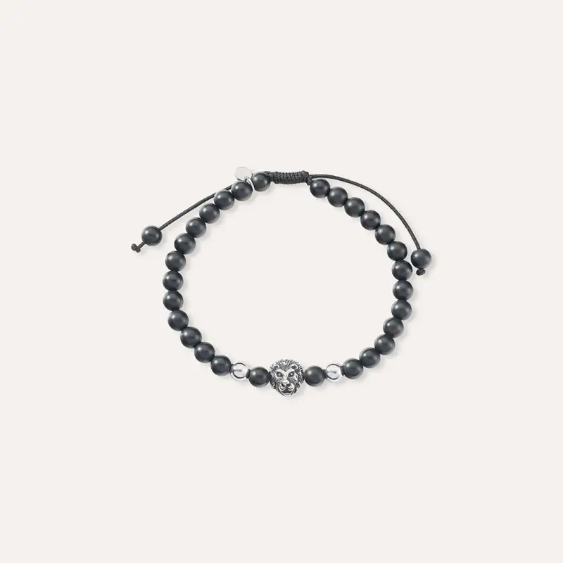 Bracciale Man Code Acciaio Bicolore Bianco / Nero Onice