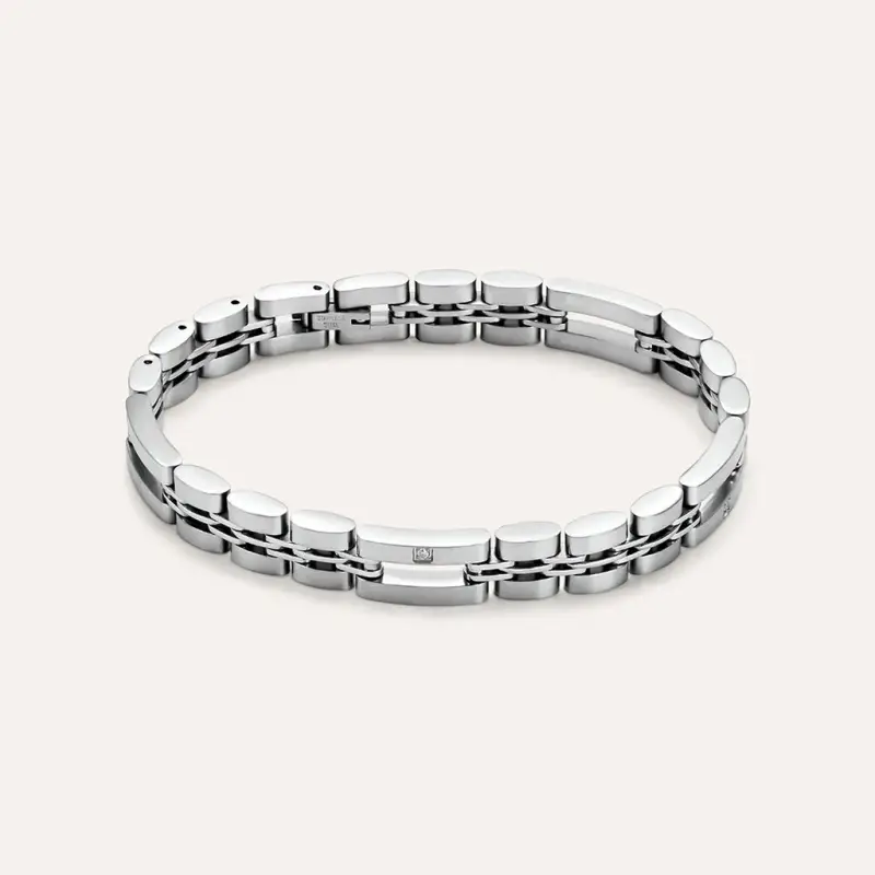 Bracciale Man Code Acciaio Cubic Zirconia