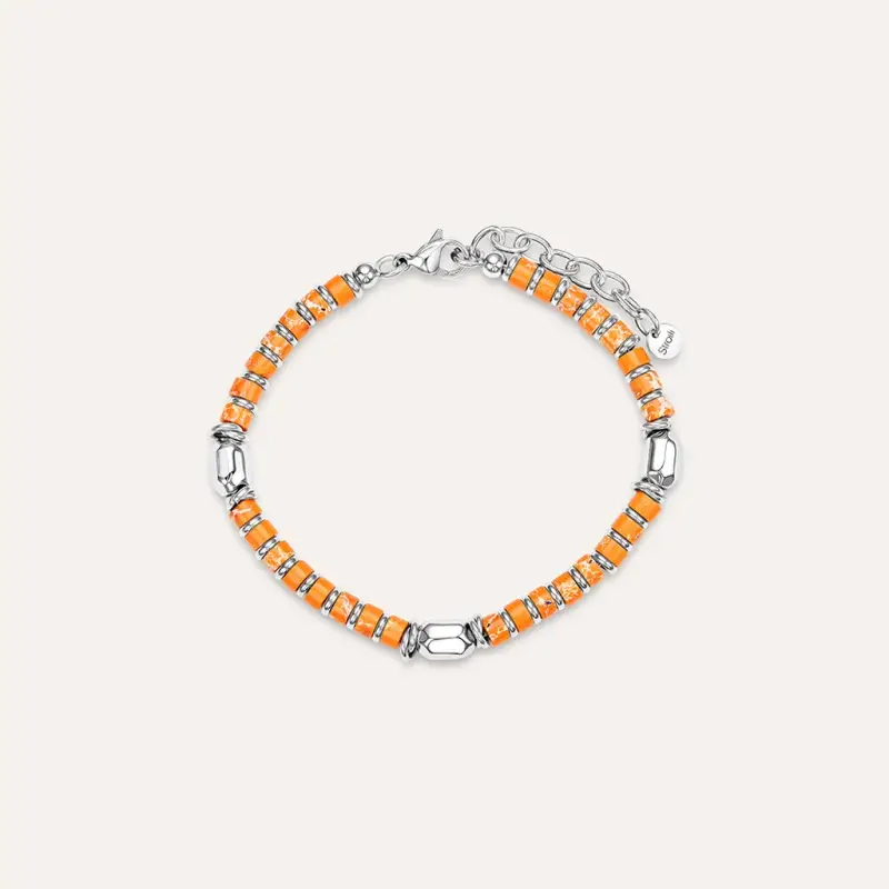 Bracciale Man Code Acciaio Diaspro africano