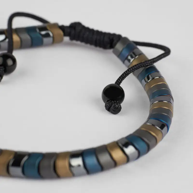 Bracciale Man Code Acciaio Nero miniatura 2