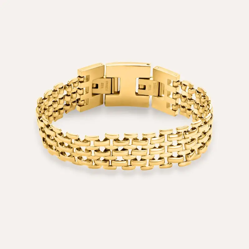 Bracciale Panther Chain Radiance Acciaio Dorato