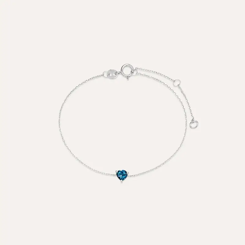 Bracciale Punto Luce Amélie Oro Bianco Topazio