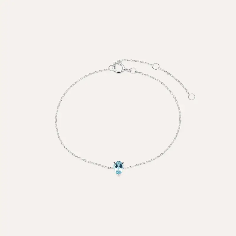 Bracciale Punto Luce Amélie Oro Bianco Topazio