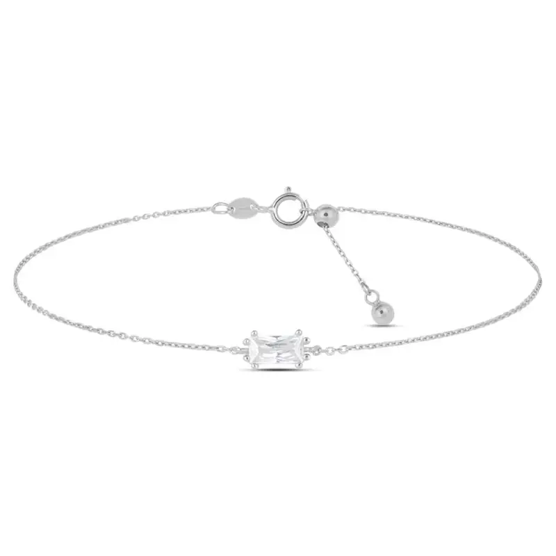 Bracciale Punto Luce Claire Oro Bianco E Cubic Zirconia