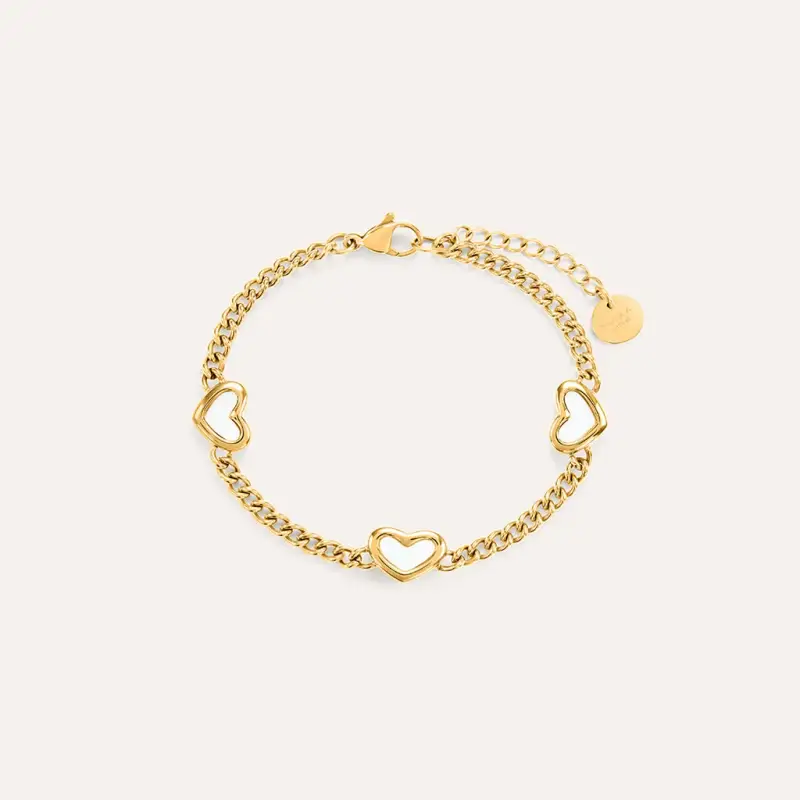 Bracciale Radiance Acciaio Dorato Madreperla