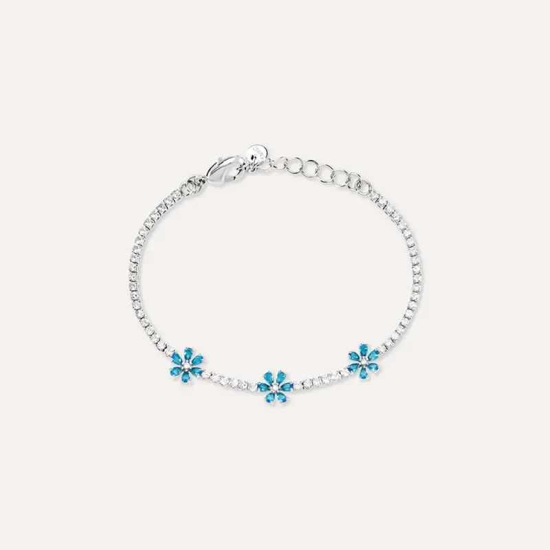 Bracciale Romantic Shine Ottone Bianco Cristallo