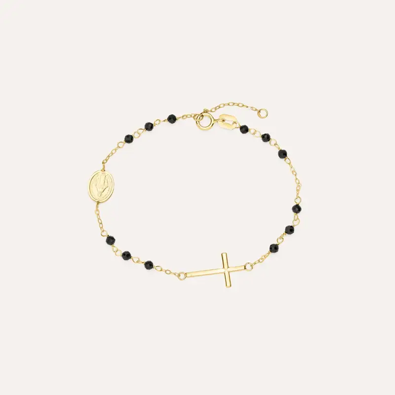 Bracciale Rosario Holy Oro Giallo Spinello