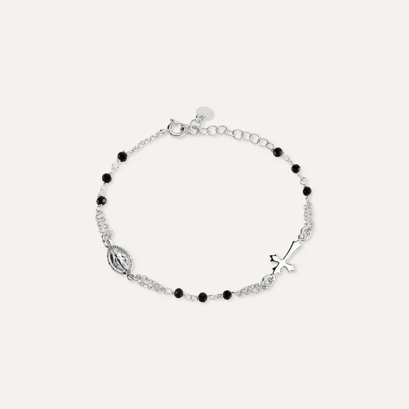 Bracciale Rosario Silver Soul Argento Rodiato Cristallo
