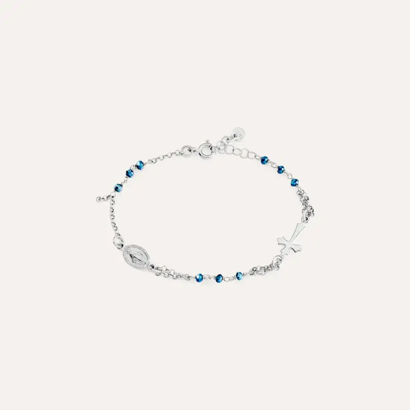 Bracciale Rosario Silver Soul Argento Rodiato Cristallo