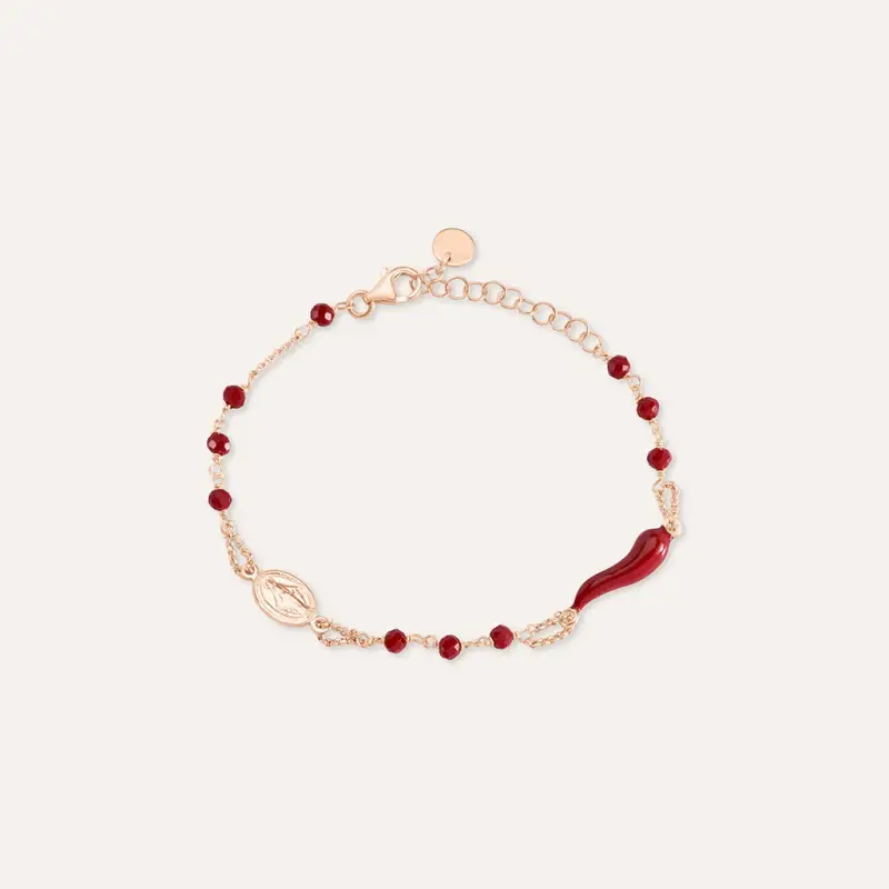 Bracciale Rosario Silver Soul Argento Rosa Cristallo