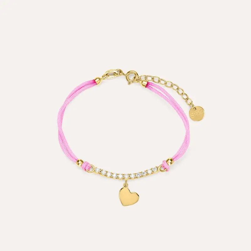 Bracciale Silver Baby Argento Dorato Cubic Zirconia