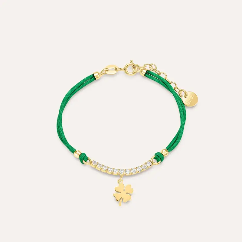 Bracciale Silver Baby Argento Dorato Cubic Zirconia