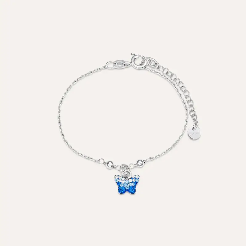 Bracciale Silver Baby Argento Rodiato Cristallo