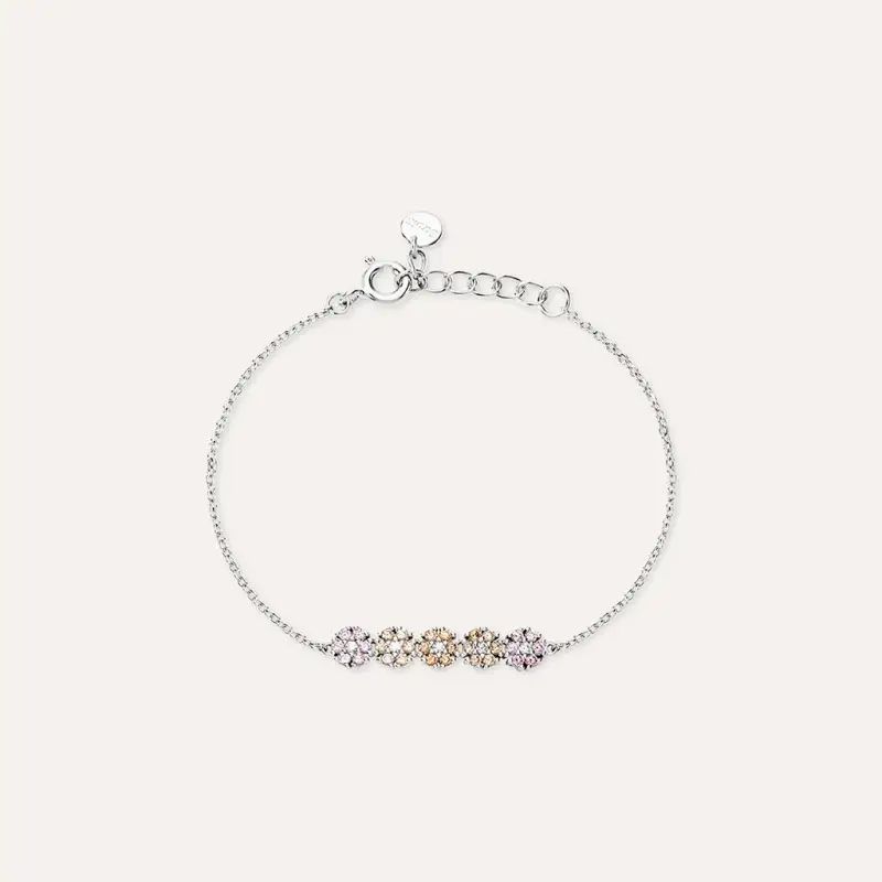 Bracciale Silver Baby Argento Rodiato Cubic Zirconia