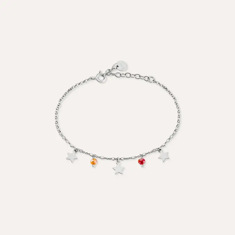 Bracciale Silver Collection Argento Rodiato Pietra sintetica