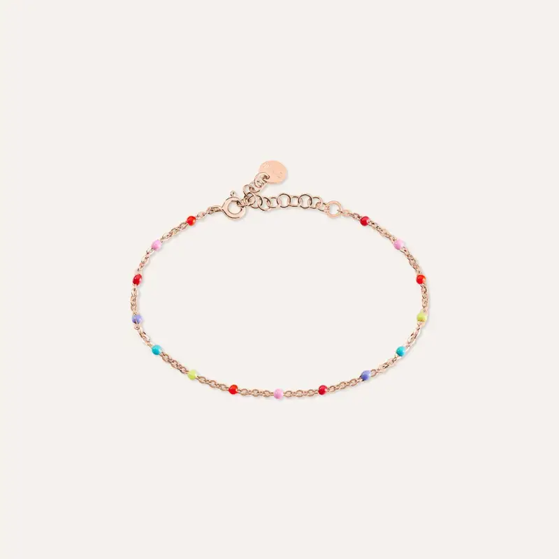 Bracciale Silver Collection Argento Rosa Pietra sintetica