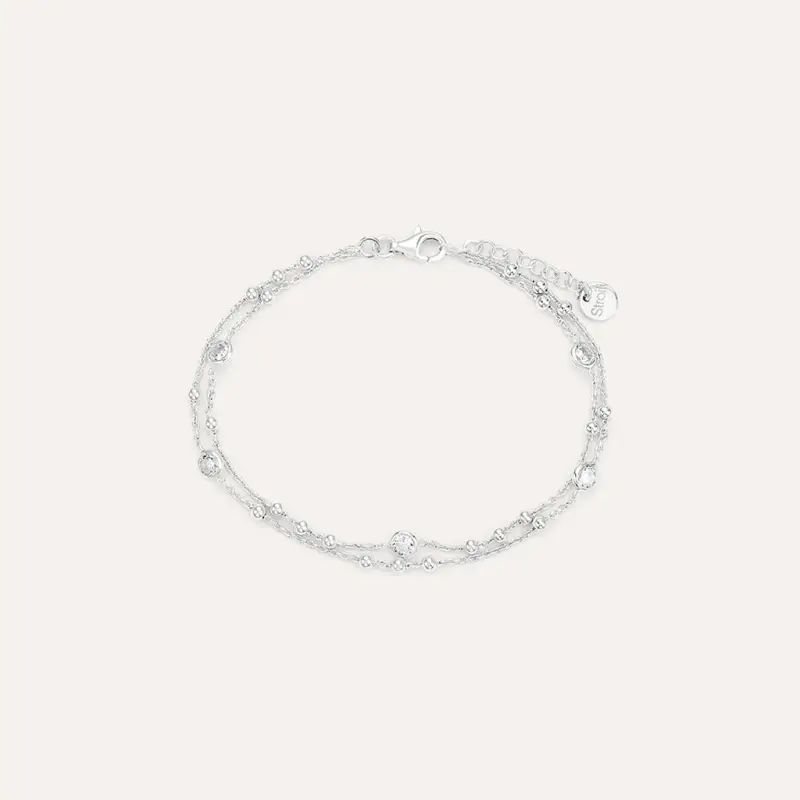 Bracciale Silver Elegance Argento Rodiato Cubic Zirconia