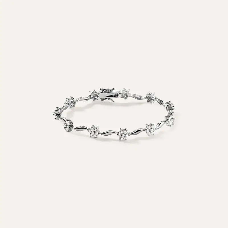 Bracciale Silver Elegance Argento Rodiato Cubic Zirconia
