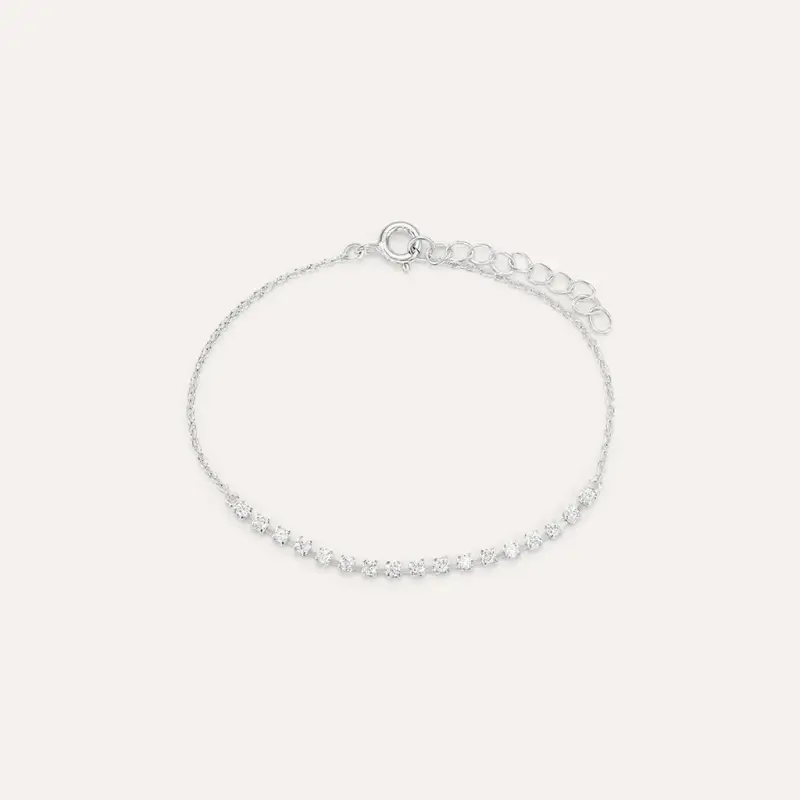 Bracciale Silver Elegance Argento Rodiato Cubic Zirconia