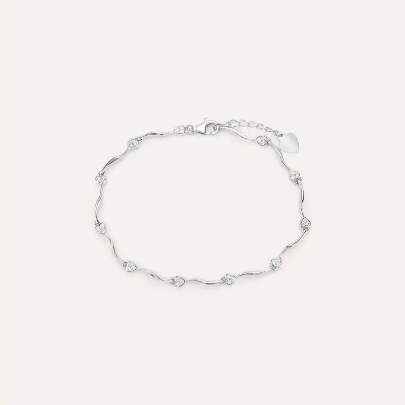 Bracciale Silver Elegance Argento Rodiato Cubic Zirconia