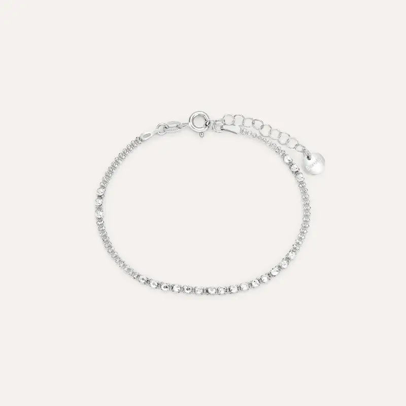 Bracciale Silver Elegance Argento Rodiato Cubic Zirconia