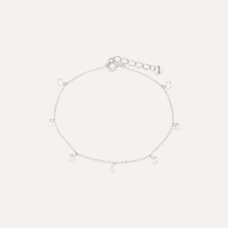 Bracciale Silver Elegance Argento Rodiato Cubic Zirconia
