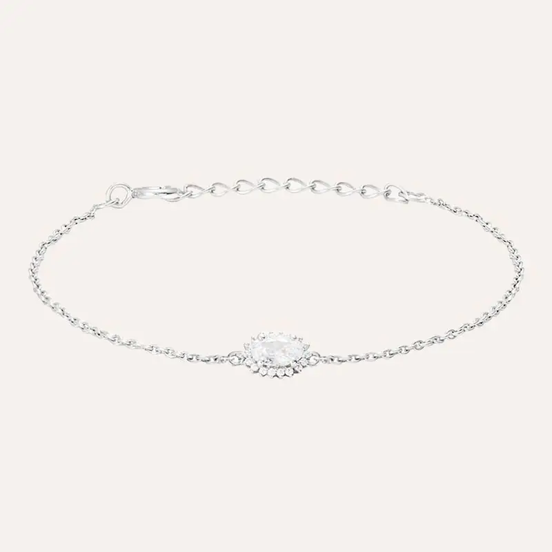 Bracciale Silver Elegance Argento Rodiato Cubic Zirconia