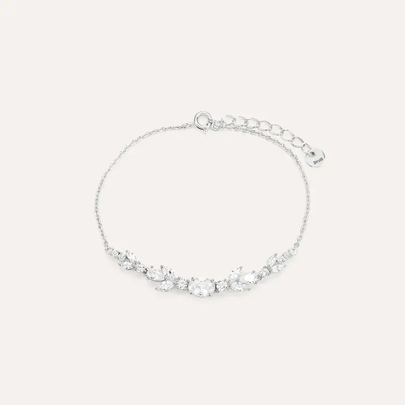 Bracciale Silver Elegance Argento Rodiato Cubic Zirconia