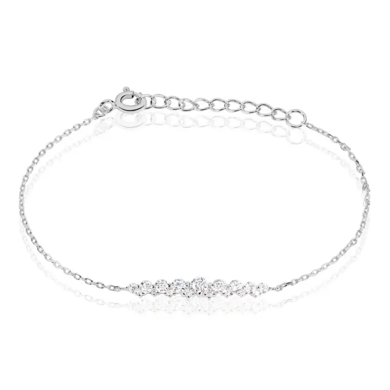 Bracciale Silver Elegance Argento Rodiato Cubic Zirconia