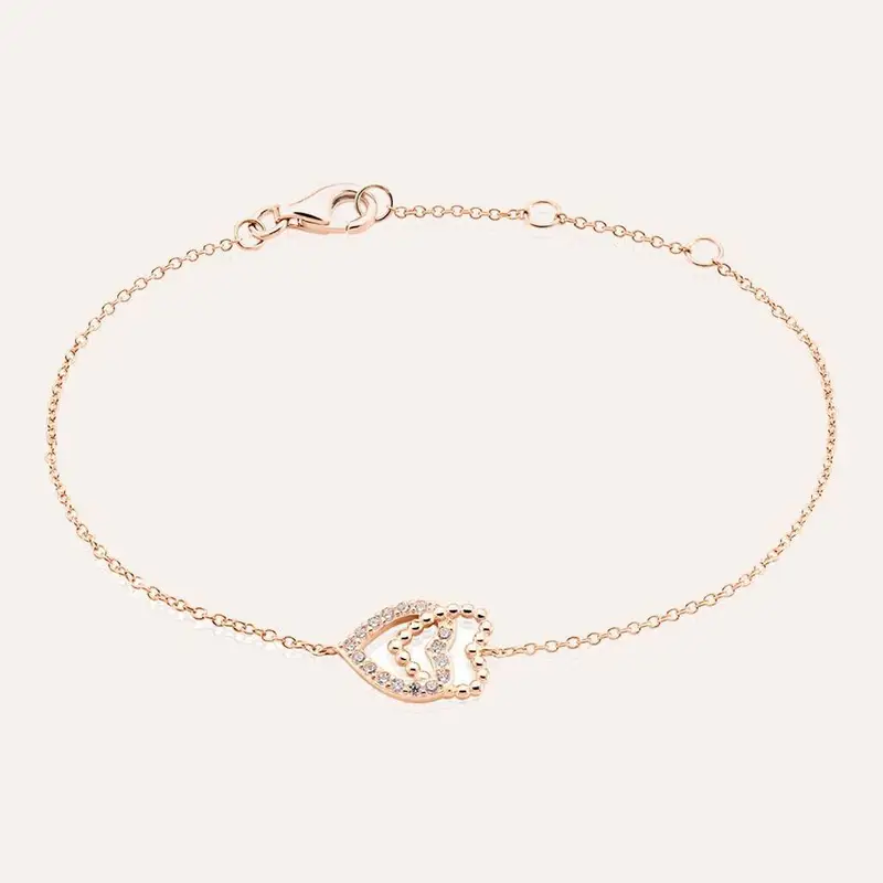 Bracciale Silver Moments Argento Rosa Cubic Zirconia