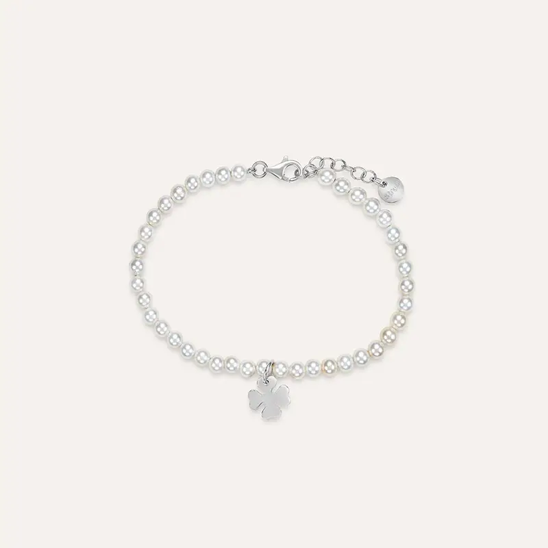 Bracciale Silver Pearls Argento Rodiato Perla sintentica