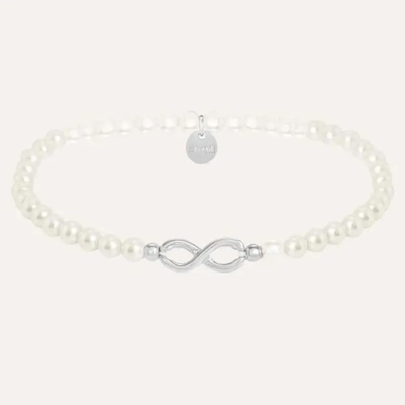 Bracciale Silver Pearls Argento Rodiato Perla sintentica