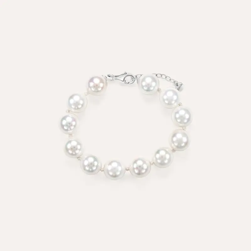 Bracciale Silver Pearls Argento Rodiato Perla sintentica