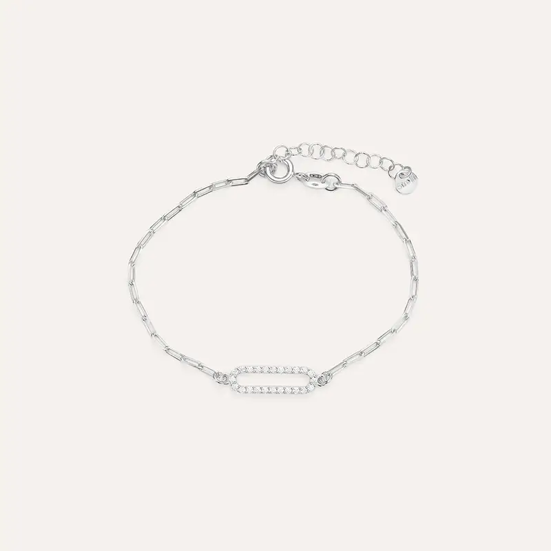 Bracciale Silver Shine Argento Rodiato Cubic Zirconia