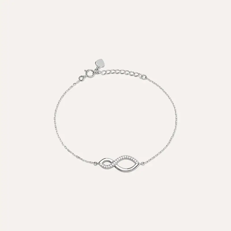 Bracciale Silver Shine Argento Rodiato Cubic Zirconia