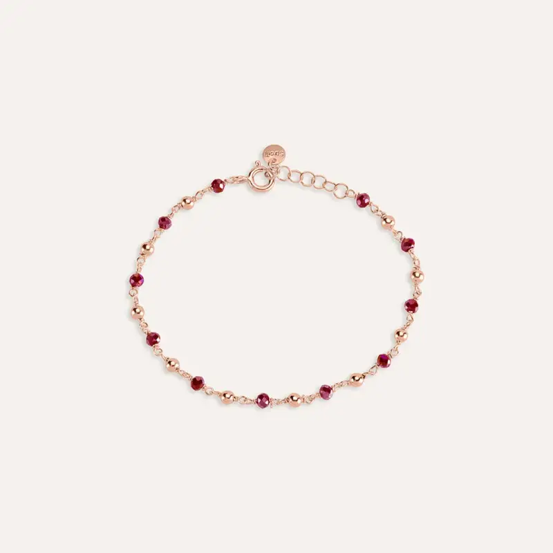 Bracciale Silver Soul Argento Rosa Cristallo