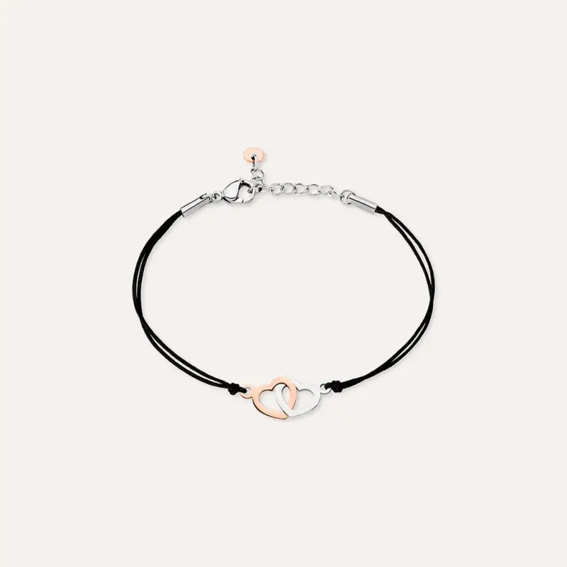 Bracciale Sunrise Acciaio Bicolore Bianco / Rosa