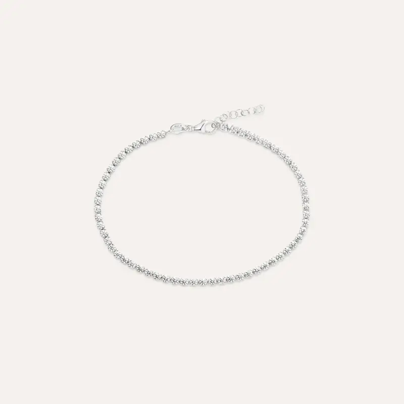 Bracciale Tennis Claire Oro Bianco Cubic Zirconia
