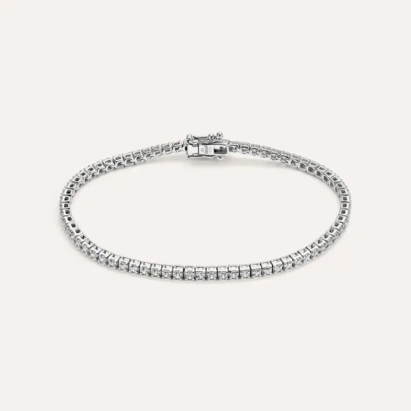 Bracciale Tennis Claire Oro Bianco Cubic Zirconia