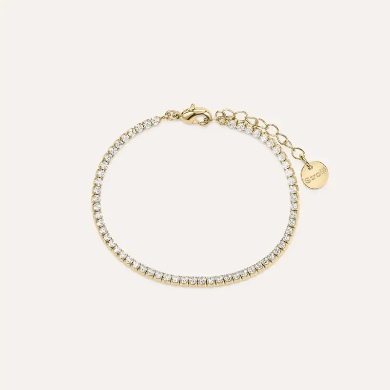 Bracciale Tennis Golden Dream Placcato Oro Giallo Cubic Zirconia