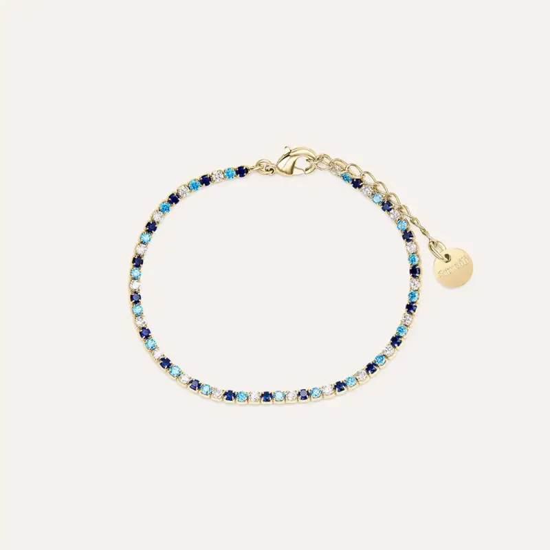 Bracciale Tennis Golden Dream Placcato Oro Giallo Cubic Zirconia