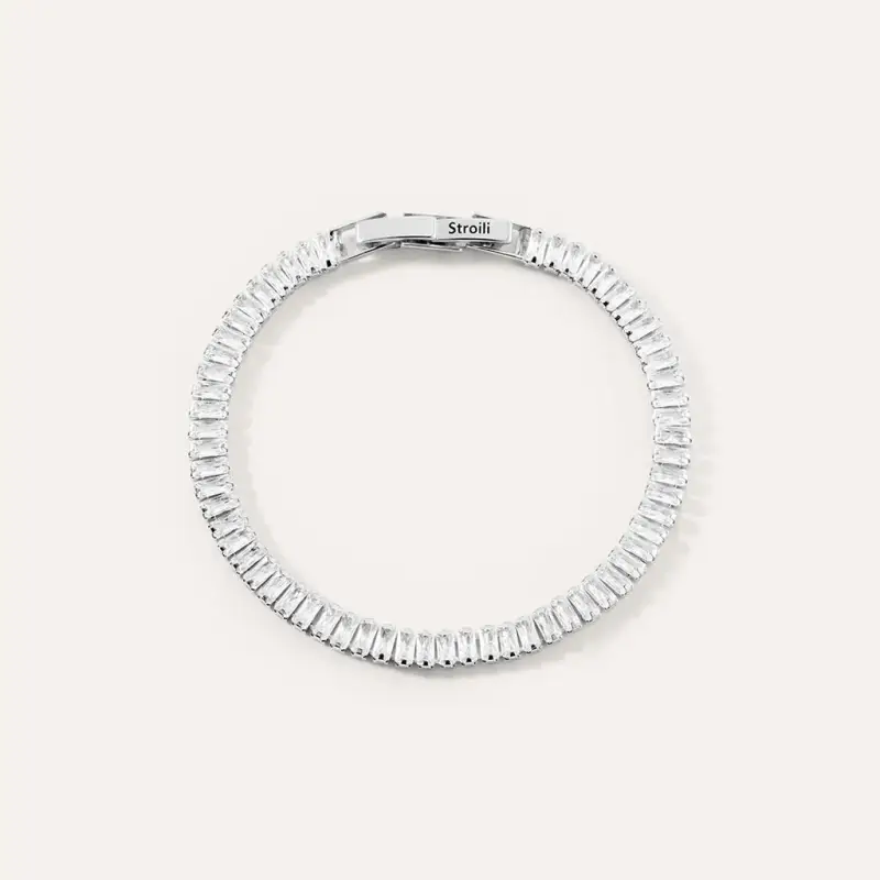 Bracciale Tennis Romantic Shine Metallo Cristallo