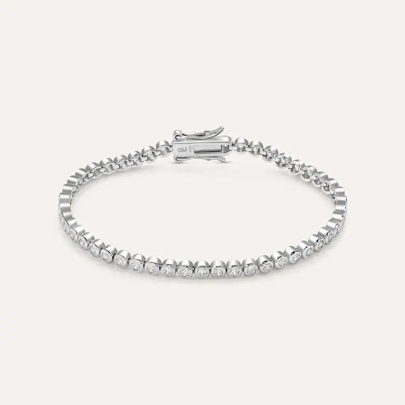 Bracciale Tennis Silver Elegance Argento Rodiato Cubic Zirconia