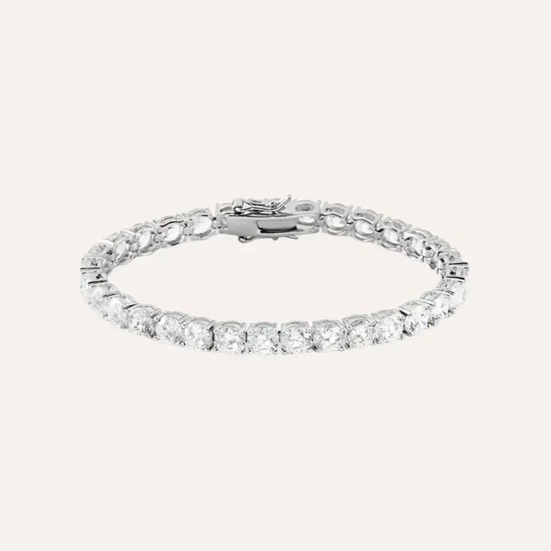 Bracciale Tennis Silver Elegance Argento Rodiato Cubic Zirconia
