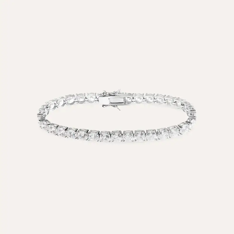 Bracciale Tennis Silver Elegance Argento Rodiato Cubic Zirconia