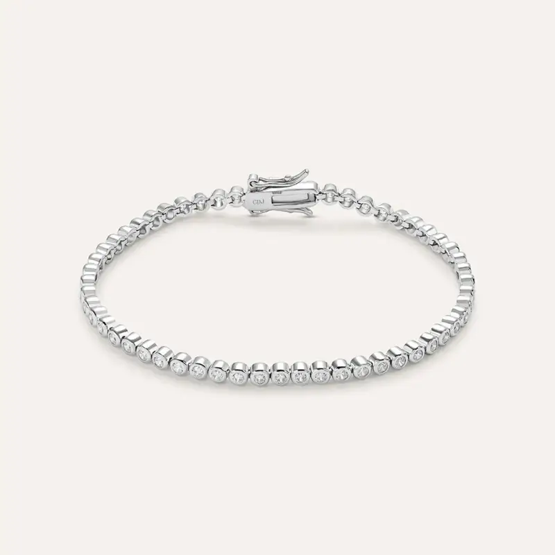 Bracciale Tennis Silver Elegance Argento Rodiato Cubic Zirconia