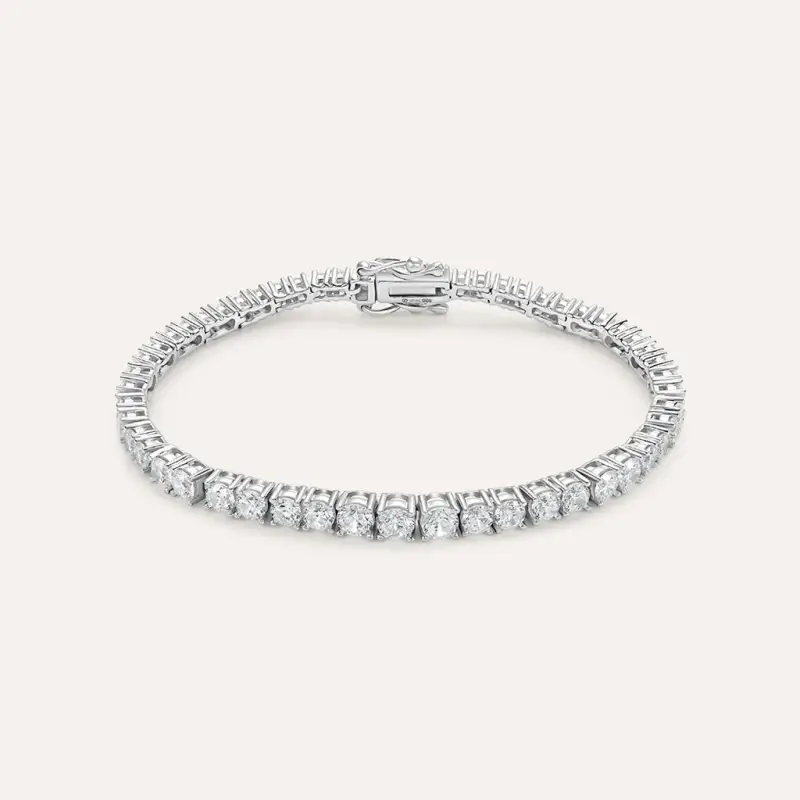 Bracciale Tennis Silver Elegance Argento Rodiato Cubic Zirconia