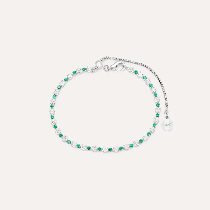 Bracciale Tennis Silver Elegance Argento Rodiato Cubic Zirconia